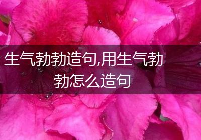 生气勃勃造句,用生气勃勃怎么造句