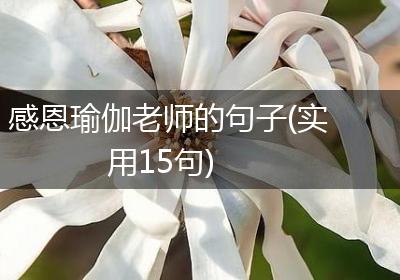 感恩瑜伽老师的句子(实用15句)