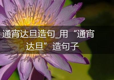 通宵达旦造句_用“通宵达旦”造句子