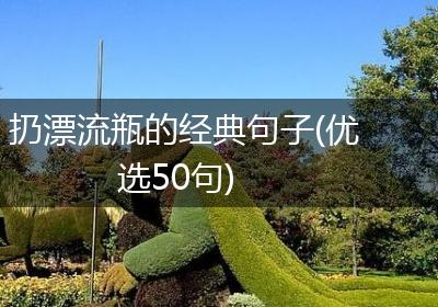 扔漂流瓶的经典句子(优选50句)