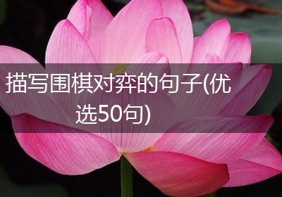 描写围棋对弈的句子(优选50句)