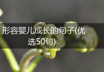形容婴儿成长的句子(优选50句)