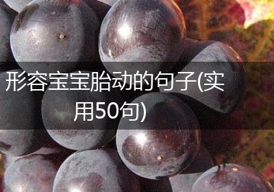 形容宝宝胎动的句子(实用50句)
