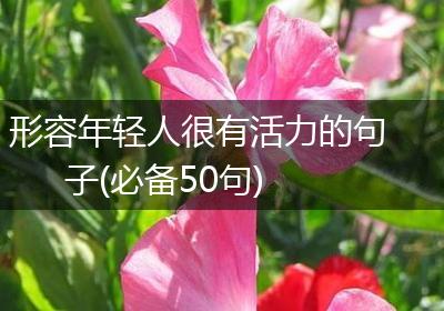 形容年轻人很有活力的句子(必备50句)