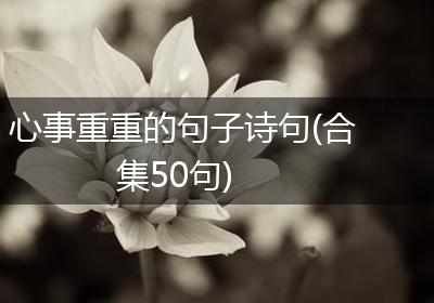 心事重重的句子诗句(合集50句)