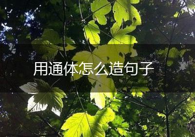 用通体怎么造句子