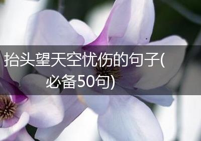 抬头望天空忧伤的句子(必备50句)