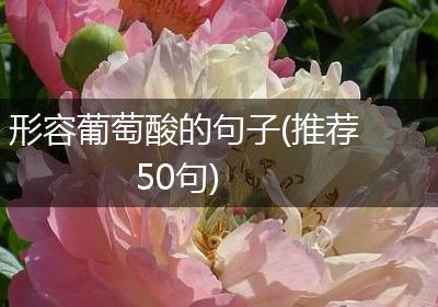 形容葡萄酸的句子(推荐50句)