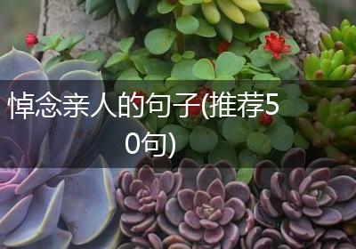 悼念亲人的句子(推荐50句)