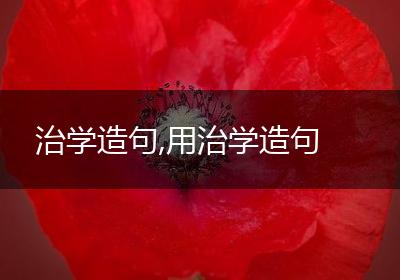 治学造句,用治学造句