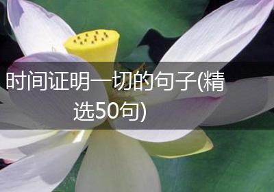 时间证明一切的句子(精选50句)