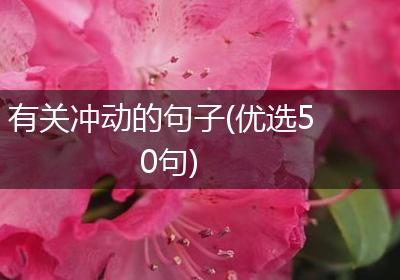有关冲动的句子(优选50句)