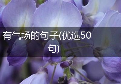 有气场的句子(优选50句)
