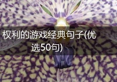 权利的游戏经典句子(优选50句)