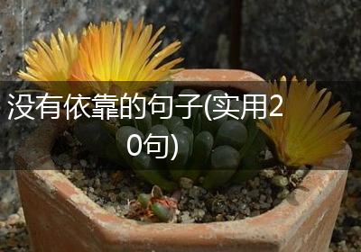 没有依靠的句子(实用20句)