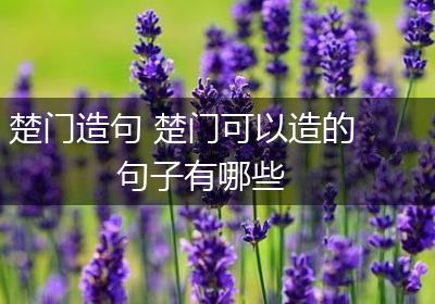楚门造句 楚门可以造的句子有哪些