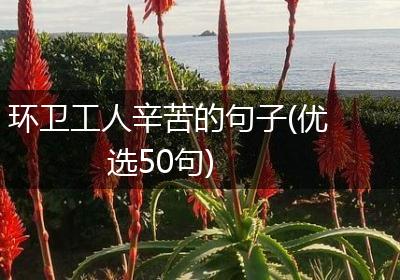 环卫工人辛苦的句子(优选50句)
