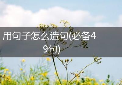 用句子怎么造句(必备49句)