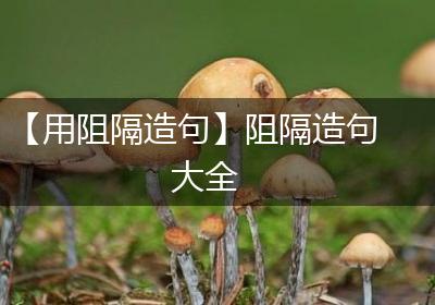 【用阻隔造句】阻隔造句大全