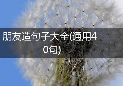 朋友造句子大全(通用40句)