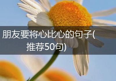 朋友要将心比心的句子(推荐50句)