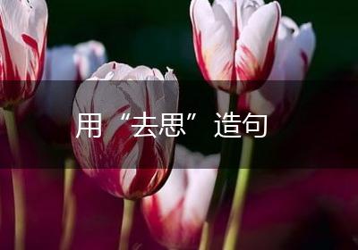 用“去思”造句