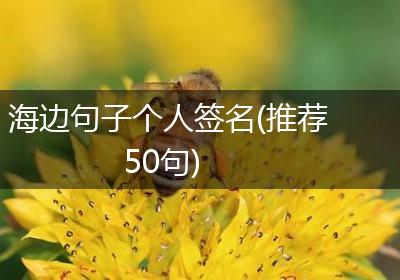 海边句子个人签名(推荐50句)