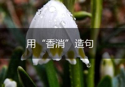 用“香消”造句