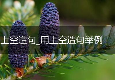 上空造句_用上空造句举例