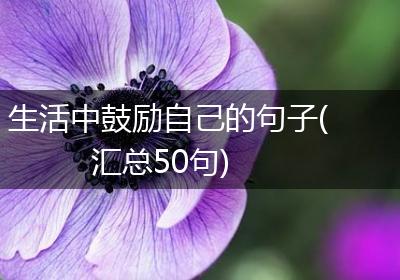 生活中鼓励自己的句子(汇总50句)