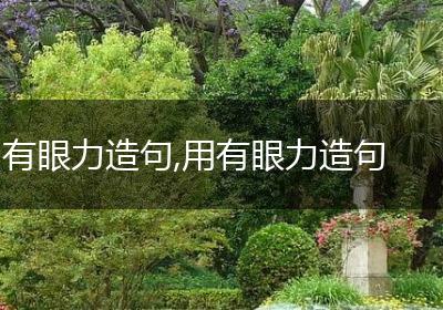 有眼力造句,用有眼力造句