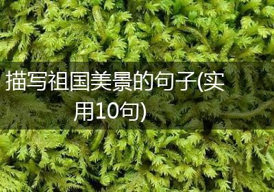 描写祖国美景的句子(实用10句)