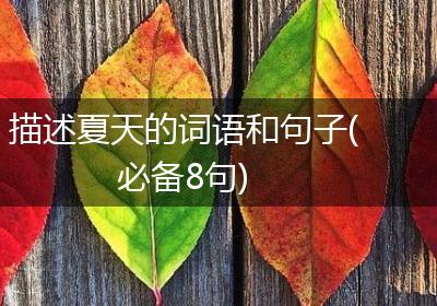 描述夏天的词语和句子(必备8句)