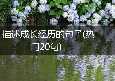 描述成长经历的句子(热门20句)