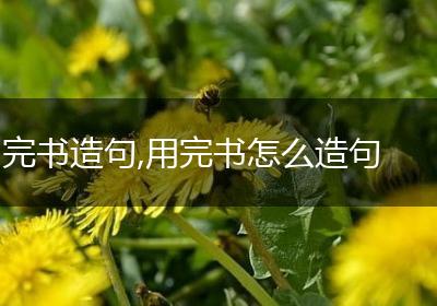 完书造句,用完书怎么造句