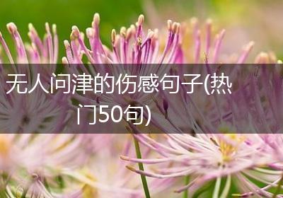 无人问津的伤感句子(热门50句)