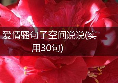 爱情骚句子空间说说(实用30句)