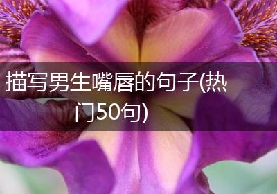 描写男生嘴唇的句子(热门50句)