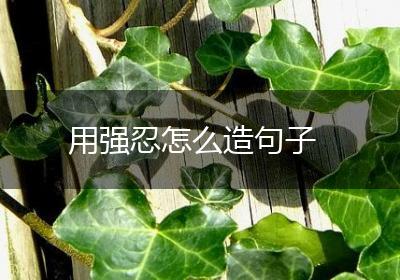 用强忍怎么造句子