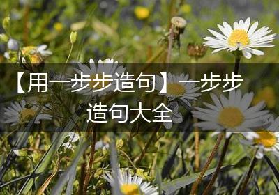 【用一步步造句】一步步造句大全