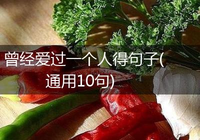 曾经爱过一个人得句子(通用10句)