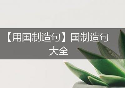 【用国制造句】国制造句大全