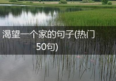 渴望一个家的句子(热门50句)