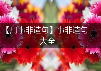 【用事非造句】事非造句大全