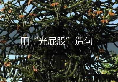 用“光屁股”造句