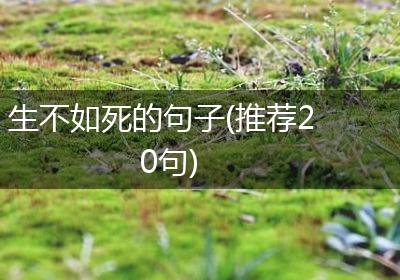 生不如死的句子(推荐20句)