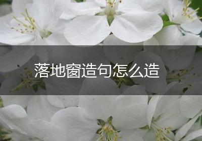落地窗造句怎么造