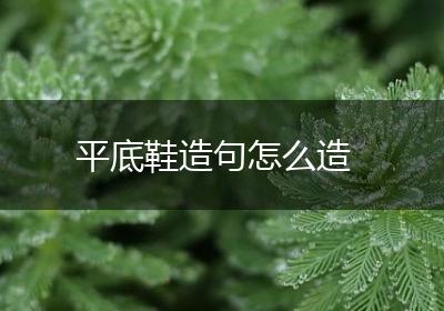 平底鞋造句怎么造