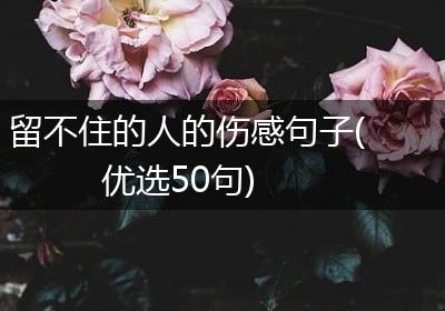 留不住的人的伤感句子(优选50句)