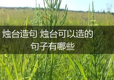 烛台造句 烛台可以造的句子有哪些